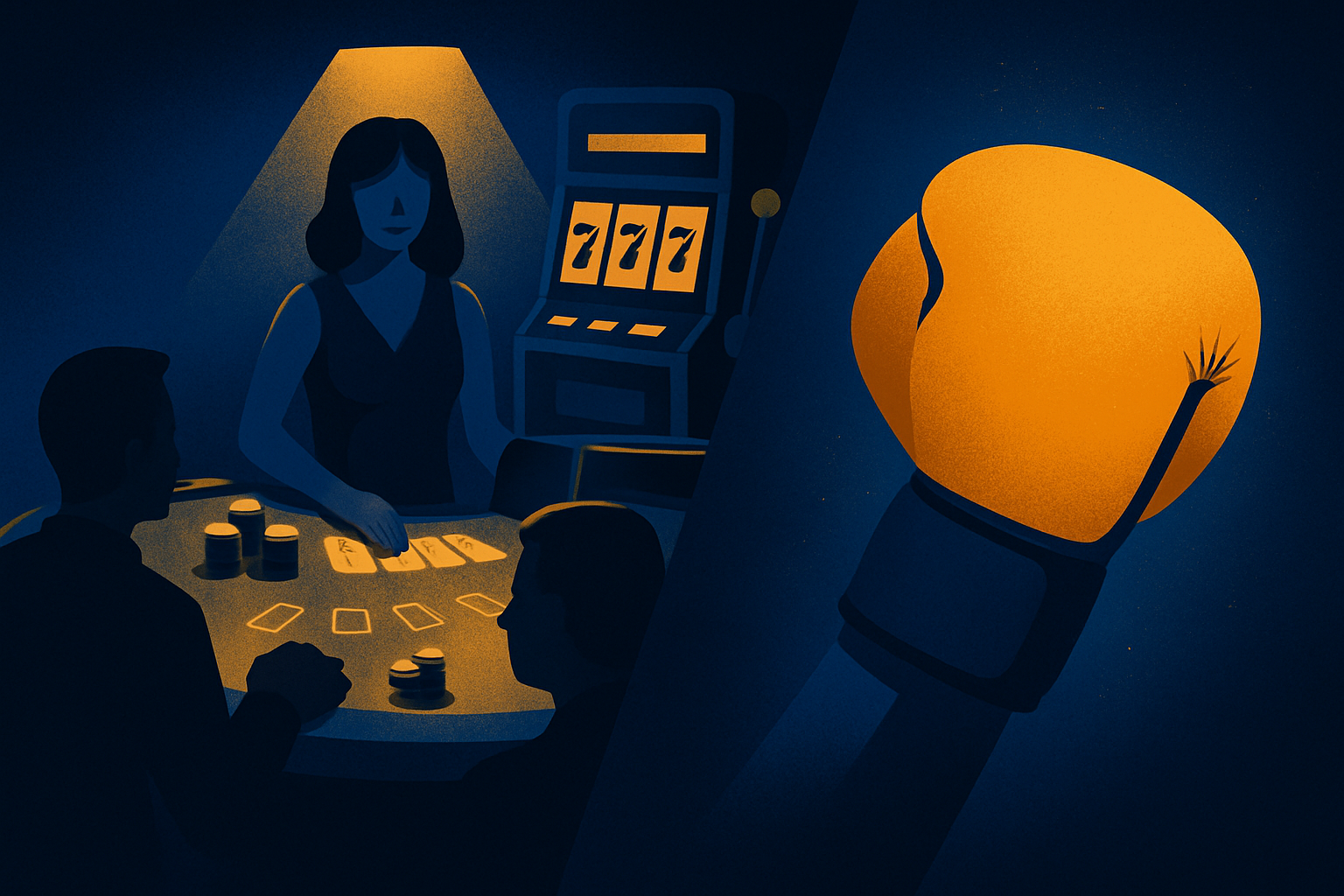 Live dealer tables versus pokies on fight night